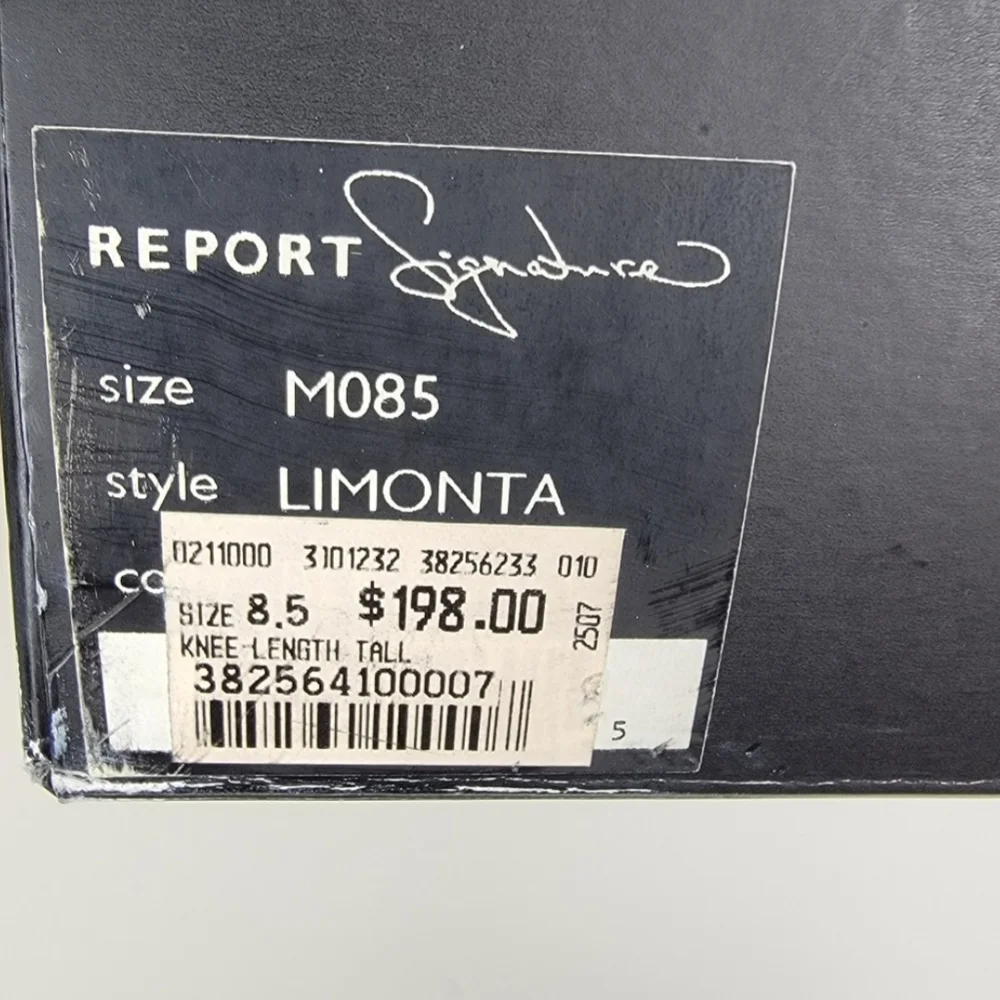Report Signature Limonta knee length tall boot heels - Picture 6 of 6